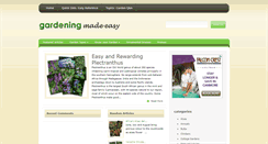 Desktop Screenshot of gardeningisezee.com